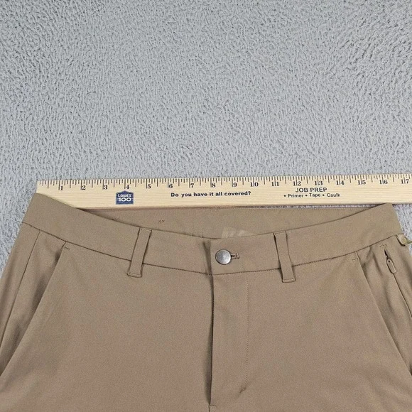 Lululemon Pants Mens 33 Beige Chino Stretch Casual Performance Golf LM5975S - Picture 5 of 11